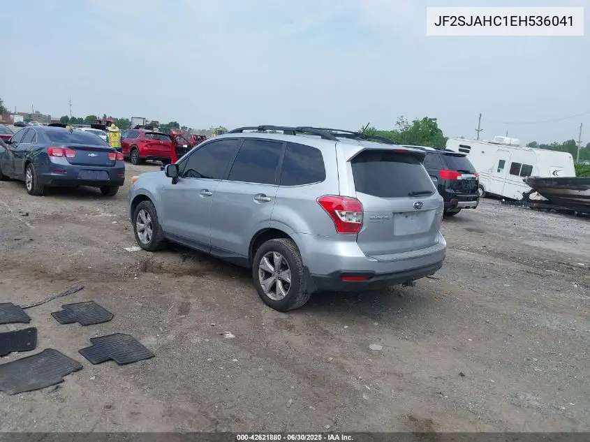 2014 Subaru Forester 2.5I Limited VIN: JF2SJAHC1EH536041 Lot: 42621880