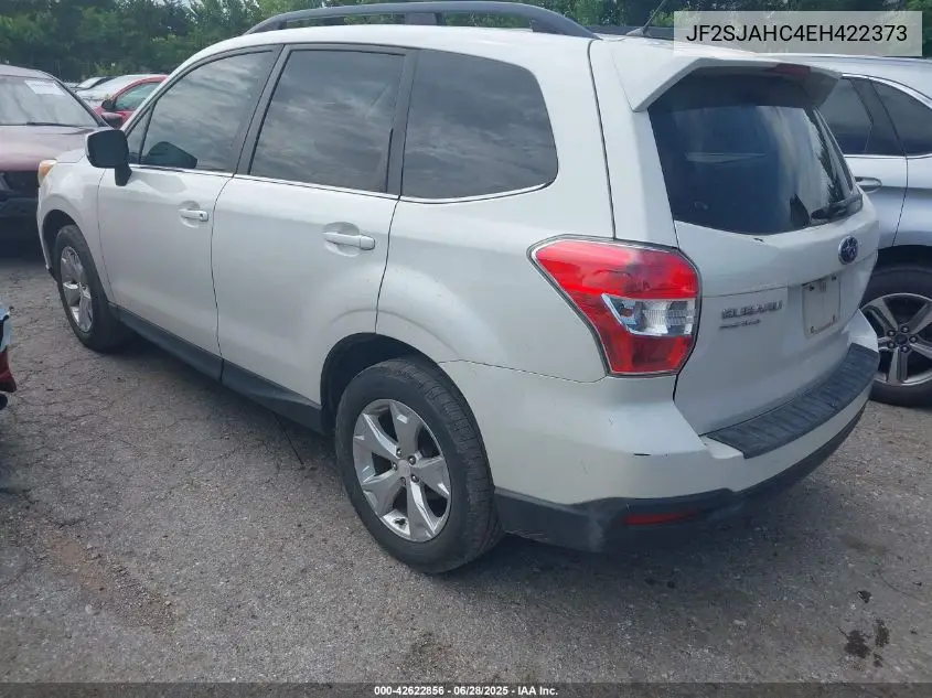 2014 Subaru Forester 2.5I Limited VIN: JF2SJAHC4EH422373 Lot: 42622856