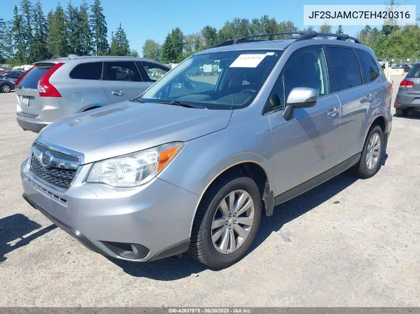 jf2sjamc7eh420316 JF2SJAMC7EH420316 2014 Subaru Forester 2.5I Touring