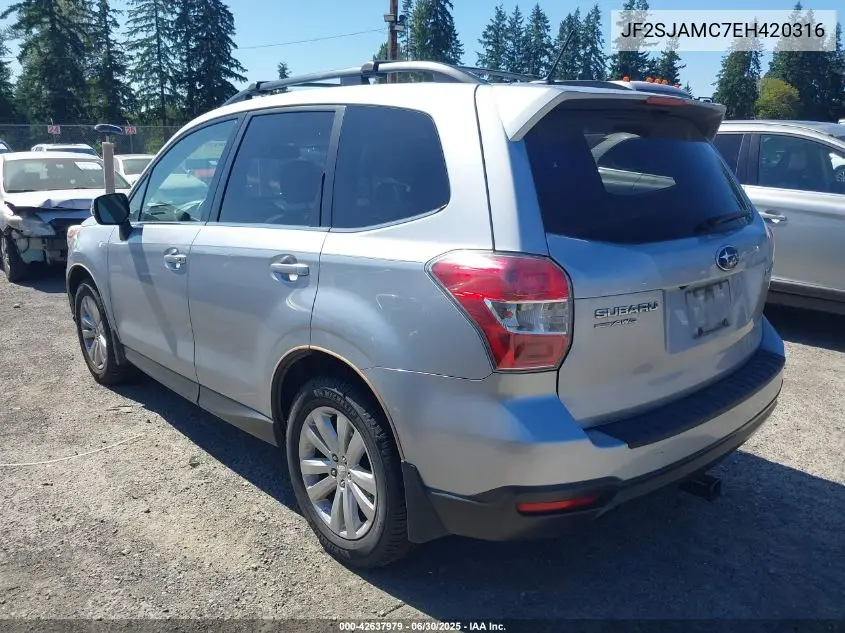 jf2sjamc7eh420316 JF2SJAMC7EH420316 2014 Subaru Forester 2.5I Touring