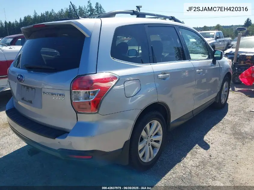 jf2sjamc7eh420316 JF2SJAMC7EH420316 2014 Subaru Forester 2.5I Touring