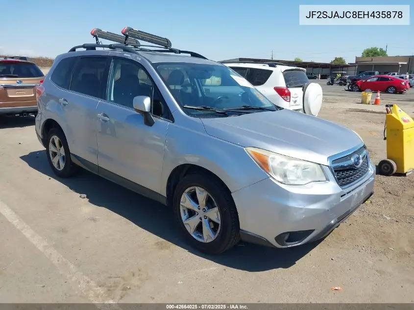 2014 Subaru Forester 2.5I Limited VIN: JF2SJAJC8EH435878 Lot: 42664025