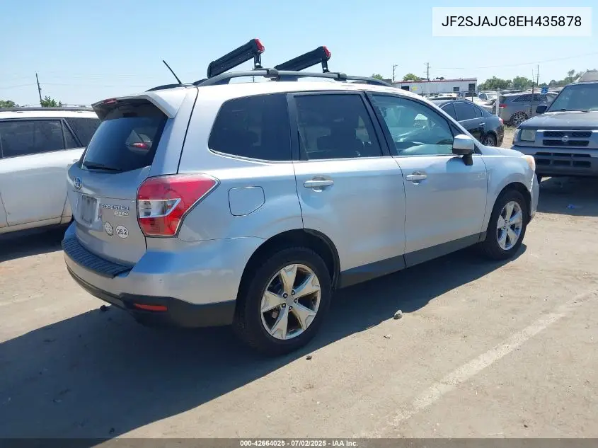 2014 Subaru Forester 2.5I Limited VIN: JF2SJAJC8EH435878 Lot: 42664025