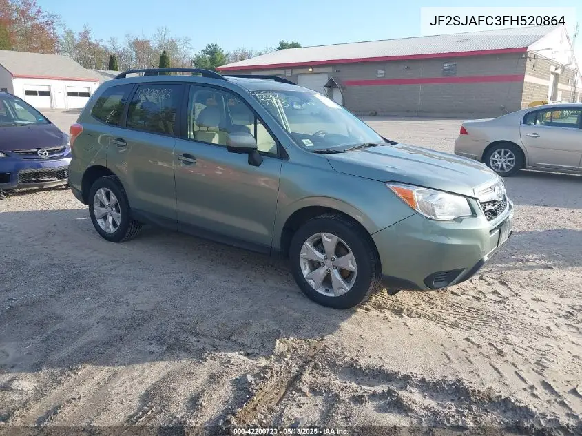 2015 Subaru Forester 2.5I Premium VIN: JF2SJAFC3FH520864 Lot: 42200723