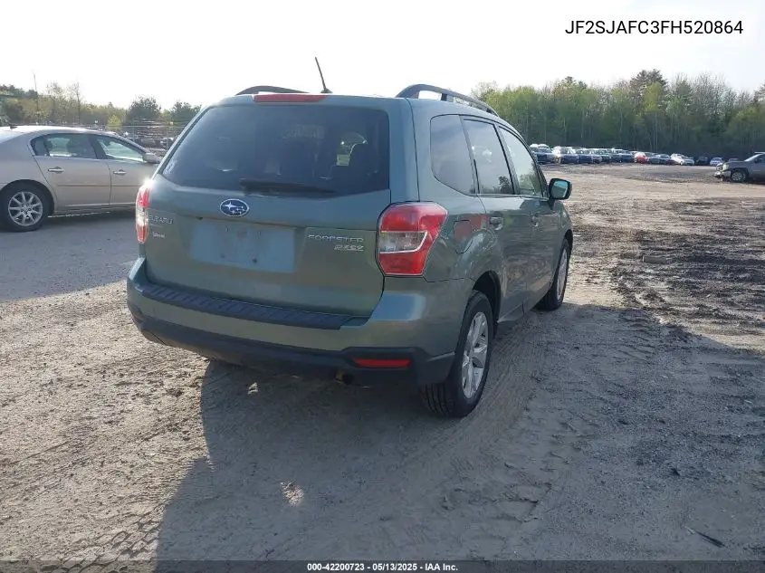 2015 Subaru Forester 2.5I Premium VIN: JF2SJAFC3FH520864 Lot: 42200723