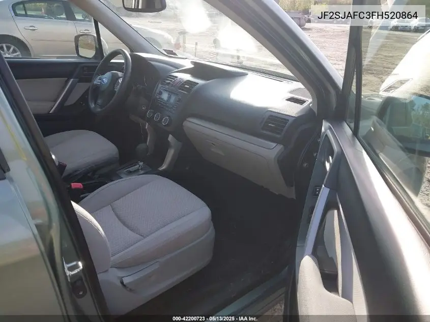 2015 Subaru Forester 2.5I Premium VIN: JF2SJAFC3FH520864 Lot: 42200723