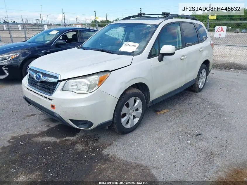 2015 Subaru Forester 2.5I Premium VIN: JF2SJADC8FH445632 Lot: 42241006