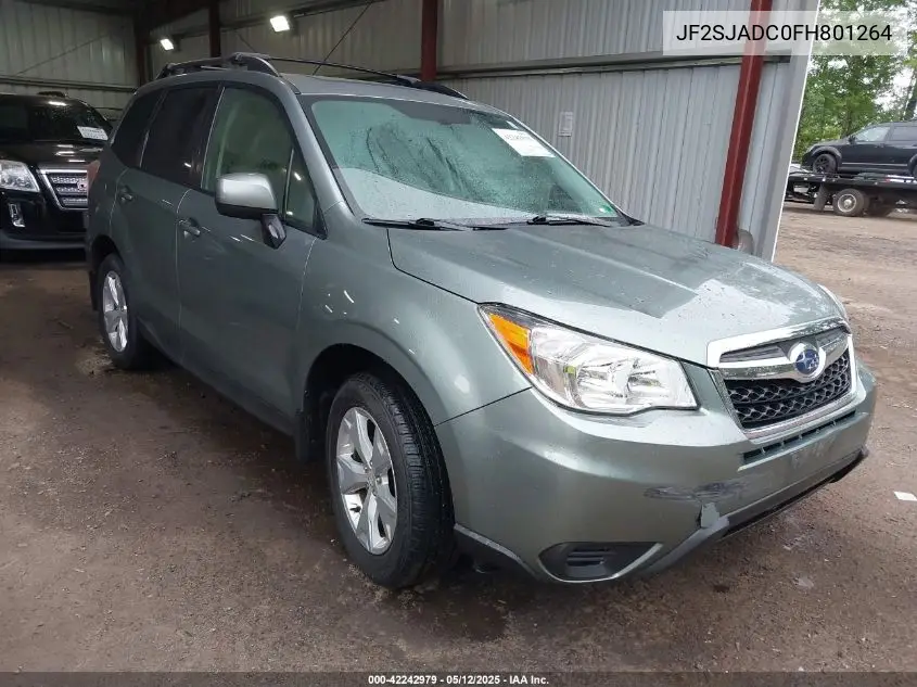 2015 Subaru Forester 2.5I Premium VIN: JF2SJADC0FH801264 Lot: 42242979