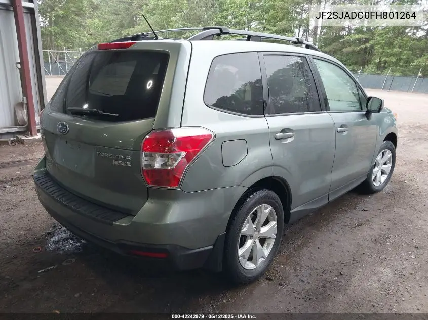 2015 Subaru Forester 2.5I Premium VIN: JF2SJADC0FH801264 Lot: 42242979