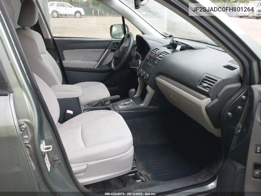 2015 Subaru Forester 2.5I Premium VIN: JF2SJADC0FH801264 Lot: 42242979