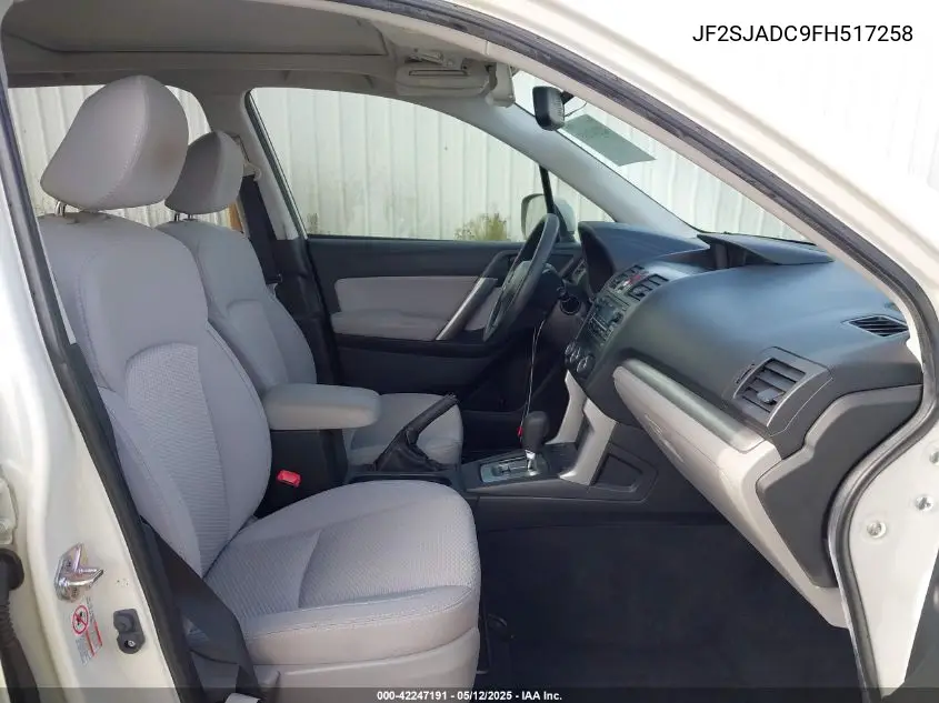 2015 Subaru Forester 2.5I Premium VIN: JF2SJADC9FH517258 Lot: 42247191