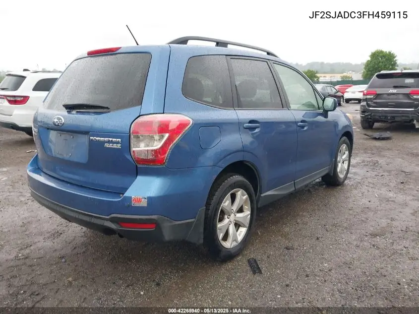2015 Subaru Forester 2.5I Premium VIN: JF2SJADC3FH459115 Lot: 42265940