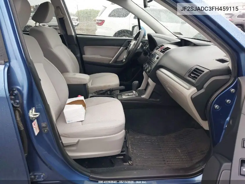 2015 Subaru Forester 2.5I Premium VIN: JF2SJADC3FH459115 Lot: 42265940