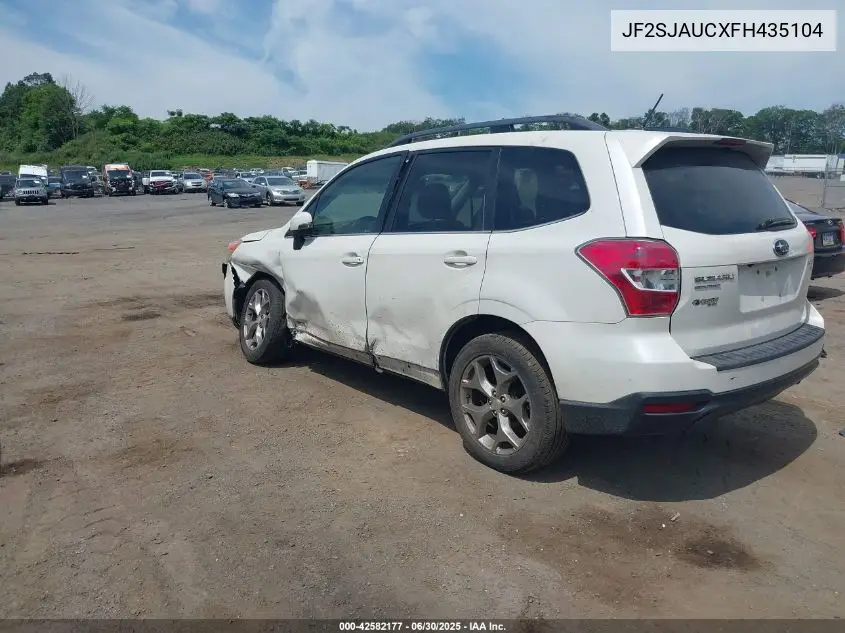 2015 Subaru Forester 2.5I Touring VIN: JF2SJAUCXFH435104 Lot: 42582177