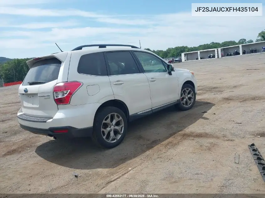 2015 Subaru Forester 2.5I Touring VIN: JF2SJAUCXFH435104 Lot: 42582177