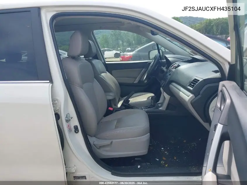 2015 Subaru Forester 2.5I Touring VIN: JF2SJAUCXFH435104 Lot: 42582177