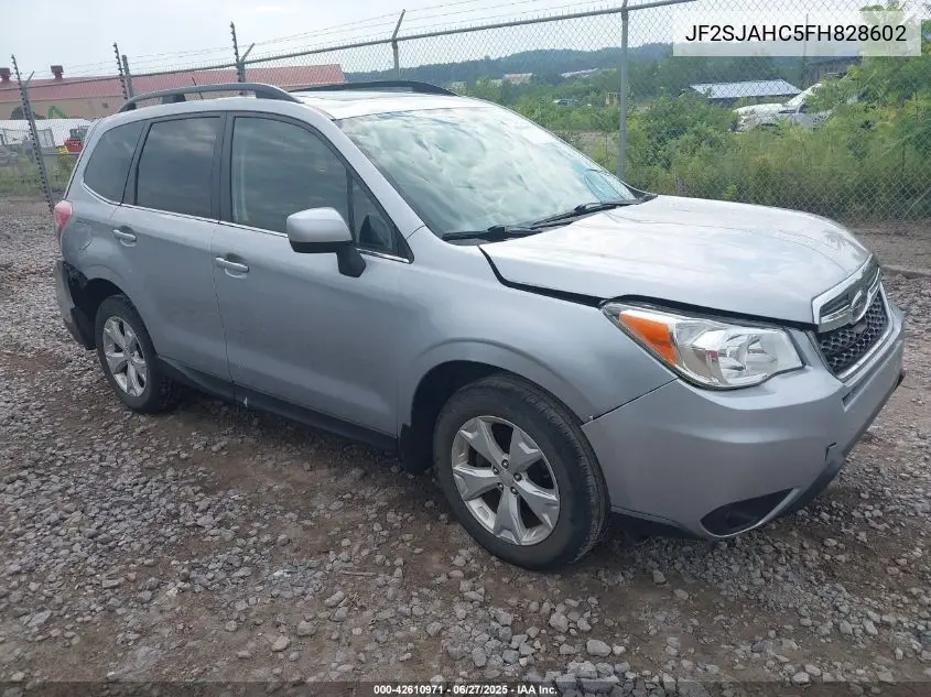 2015 Subaru Forester 2.5I Limited VIN: JF2SJAHC5FH828602 Lot: 42610971