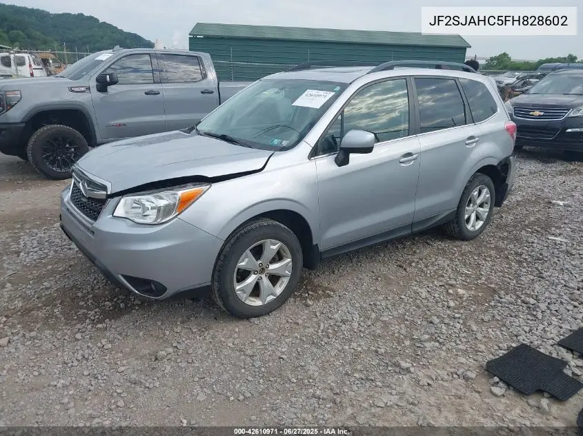 2015 Subaru Forester 2.5I Limited VIN: JF2SJAHC5FH828602 Lot: 42610971