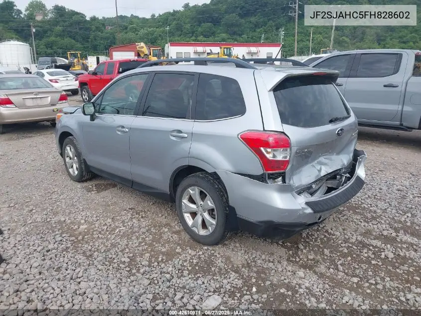2015 Subaru Forester 2.5I Limited VIN: JF2SJAHC5FH828602 Lot: 42610971