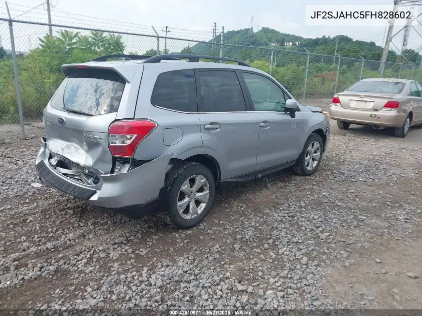 2015 Subaru Forester 2.5I Limited VIN: JF2SJAHC5FH828602 Lot: 42610971