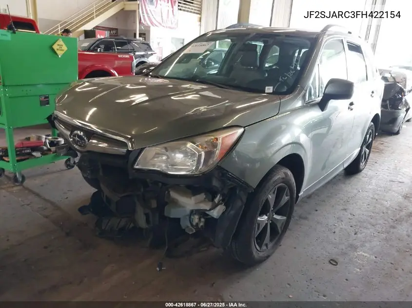 2015 Subaru Forester 2.5I Limited VIN: JF2SJARC3FH422154 Lot: 42618867