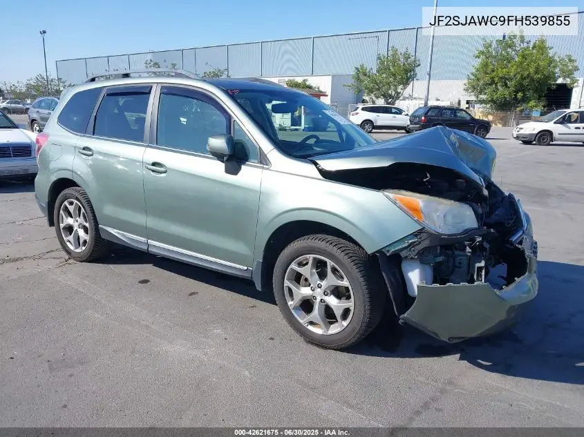 2015 Subaru Forester 2.5I Touring VIN: JF2SJAWC9FH539855 Lot: 42621675