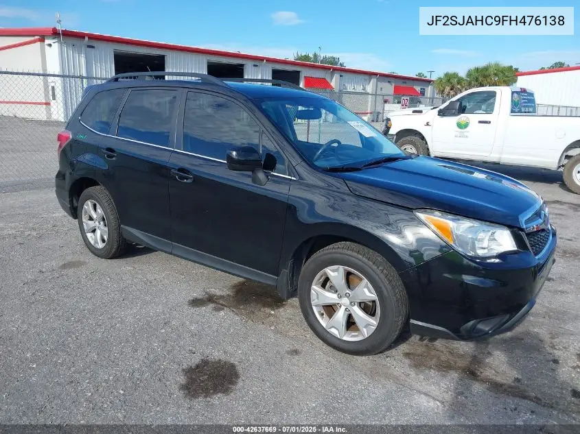 2015 Subaru Forester 2.5I Limited VIN: JF2SJAHC9FH476138 Lot: 42637669