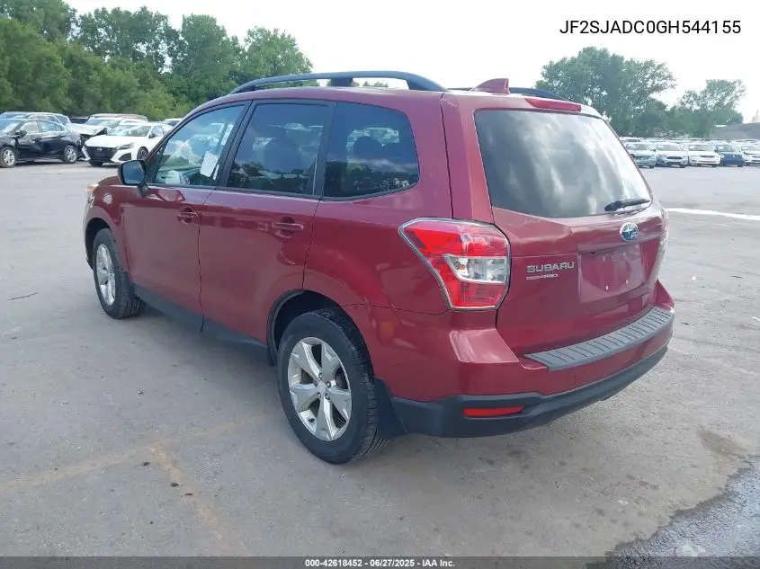 2016 Subaru Forester 2.5I Premium VIN: JF2SJADC0GH544155 Lot: 42618452
