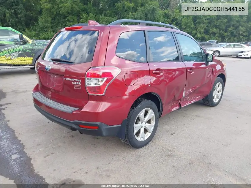 2016 Subaru Forester 2.5I Premium VIN: JF2SJADC0GH544155 Lot: 42618452