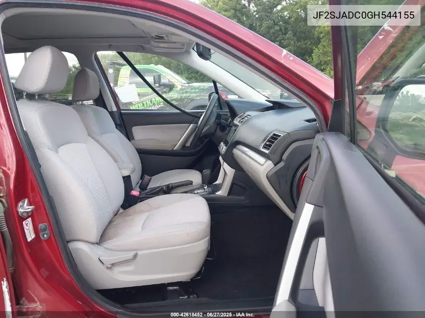 2016 Subaru Forester 2.5I Premium VIN: JF2SJADC0GH544155 Lot: 42618452