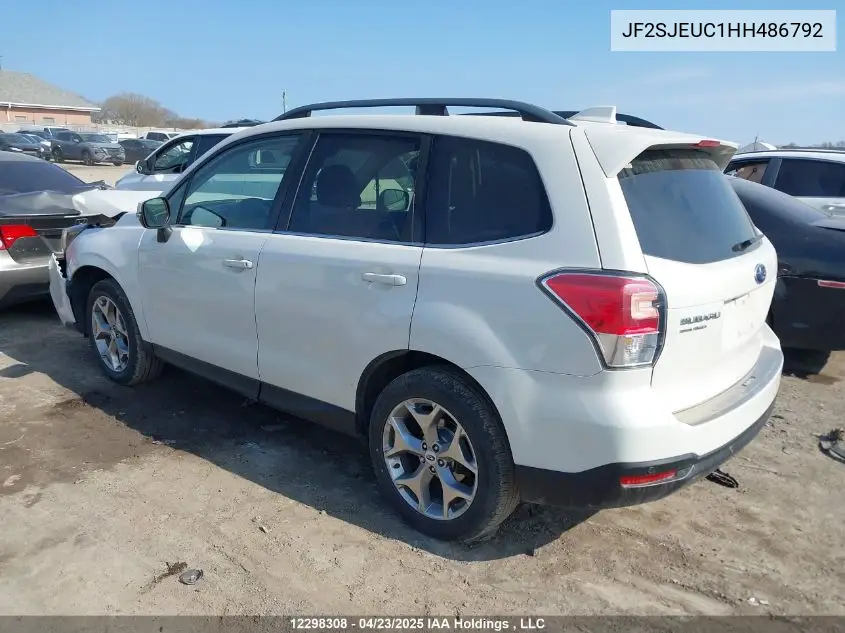 2017 Subaru Forester 2.5I Touring VIN: JF2SJEUC1HH486792 Lot: 12298308