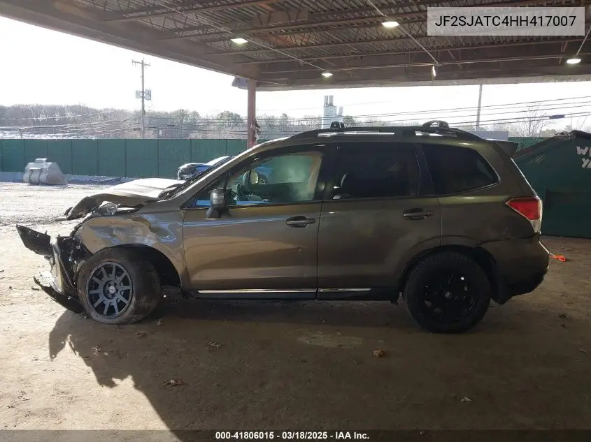 2017 Subaru Forester 2.5I Touring VIN: JF2SJATC4HH417007 Lot: 41806015
