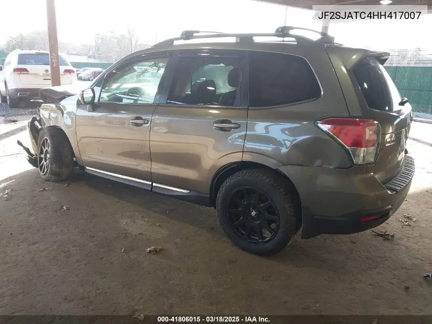 2017 Subaru Forester 2.5I Touring VIN: JF2SJATC4HH417007 Lot: 41806015