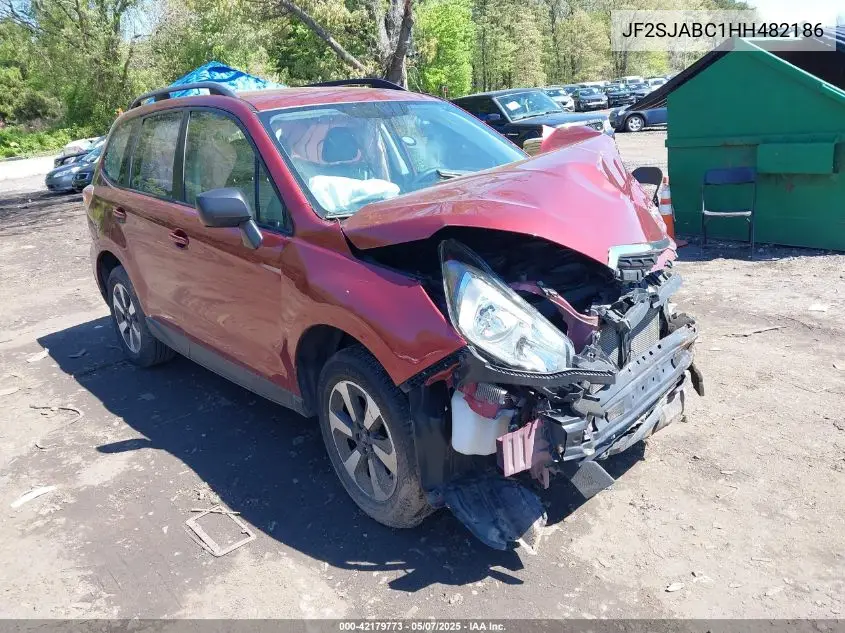 2017 Subaru Forester 2.5I VIN: JF2SJABC1HH482186 Lot: 42179773