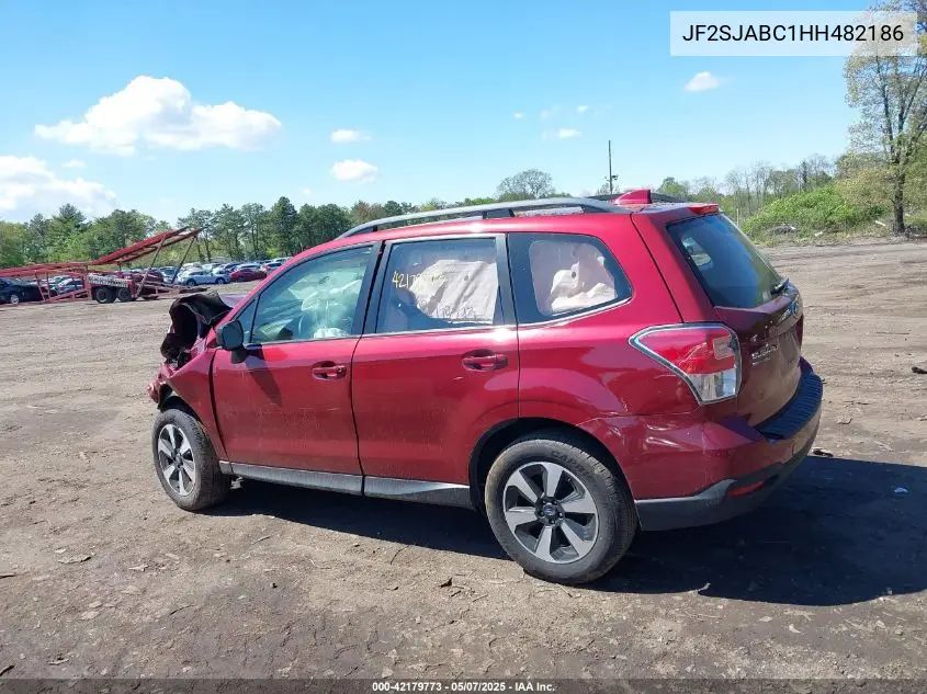 2017 Subaru Forester 2.5I VIN: JF2SJABC1HH482186 Lot: 42179773