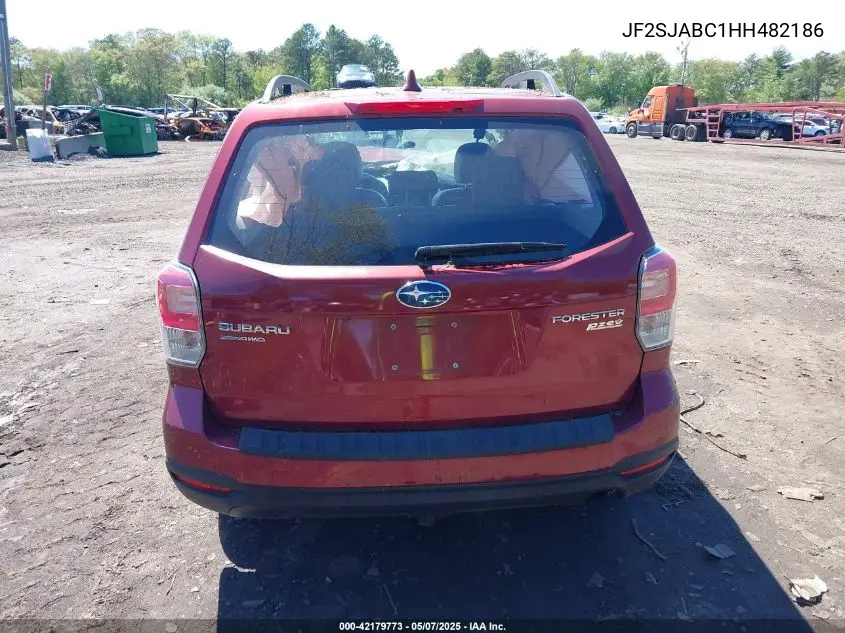2017 Subaru Forester 2.5I VIN: JF2SJABC1HH482186 Lot: 42179773