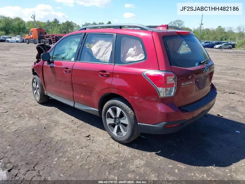 2017 Subaru Forester 2.5I VIN: JF2SJABC1HH482186 Lot: 42179773