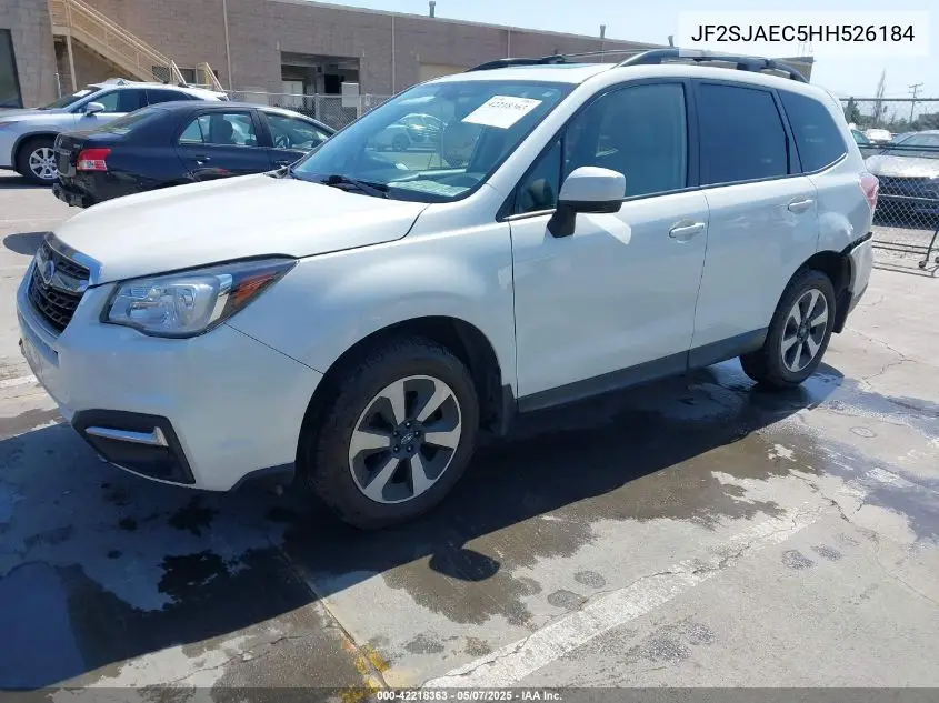 2017 Subaru Forester 2.5I Premium VIN: JF2SJAEC5HH526184 Lot: 42218363