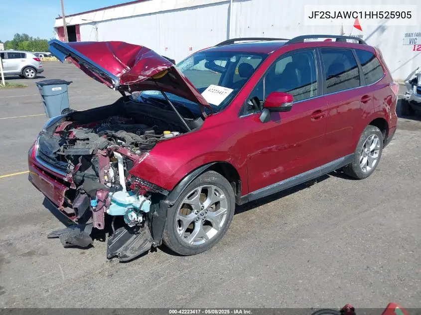 2017 Subaru Forester 2.5I Touring VIN: JF2SJAWC1HH525905 Lot: 42223417