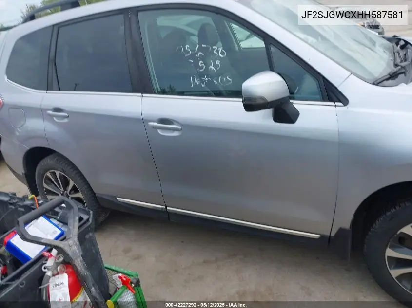 2017 Subaru Forester 2.0Xt Touring VIN: JF2SJGWCXHH587581 Lot: 42227292