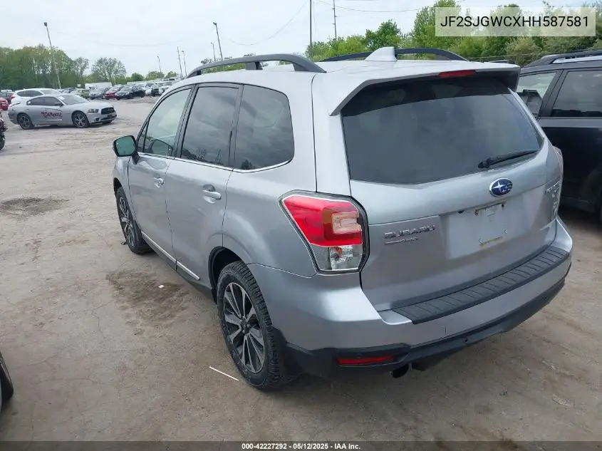 2017 Subaru Forester 2.0Xt Touring VIN: JF2SJGWCXHH587581 Lot: 42227292