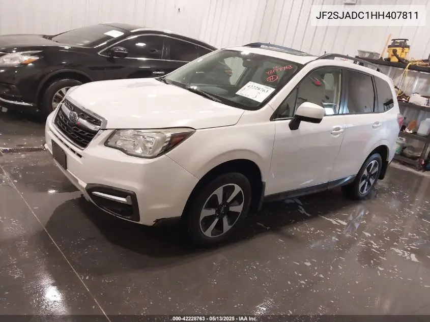 2017 Subaru Forester 2.5I Premium VIN: JF2SJADC1HH407811 Lot: 42228763