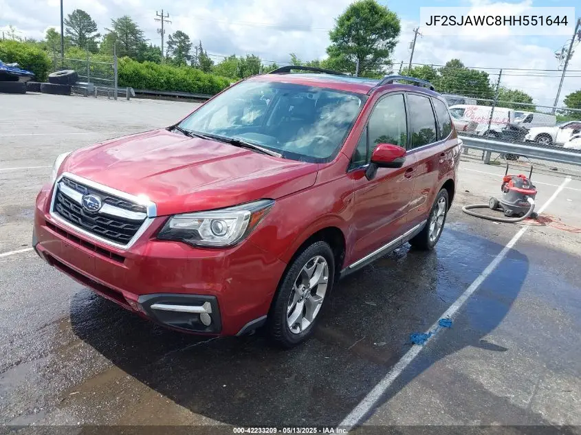 2017 Subaru Forester 2.5I Touring VIN: JF2SJAWC8HH551644 Lot: 42233209