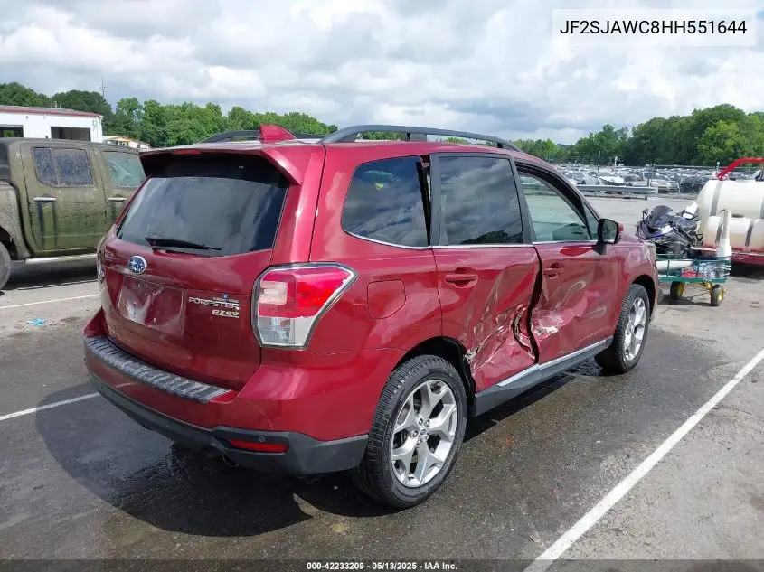 2017 Subaru Forester 2.5I Touring VIN: JF2SJAWC8HH551644 Lot: 42233209