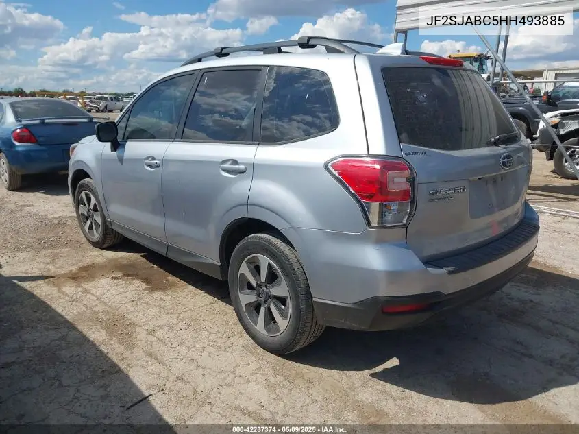 2017 Subaru Forester 2.5I VIN: JF2SJABC5HH493885 Lot: 42237374