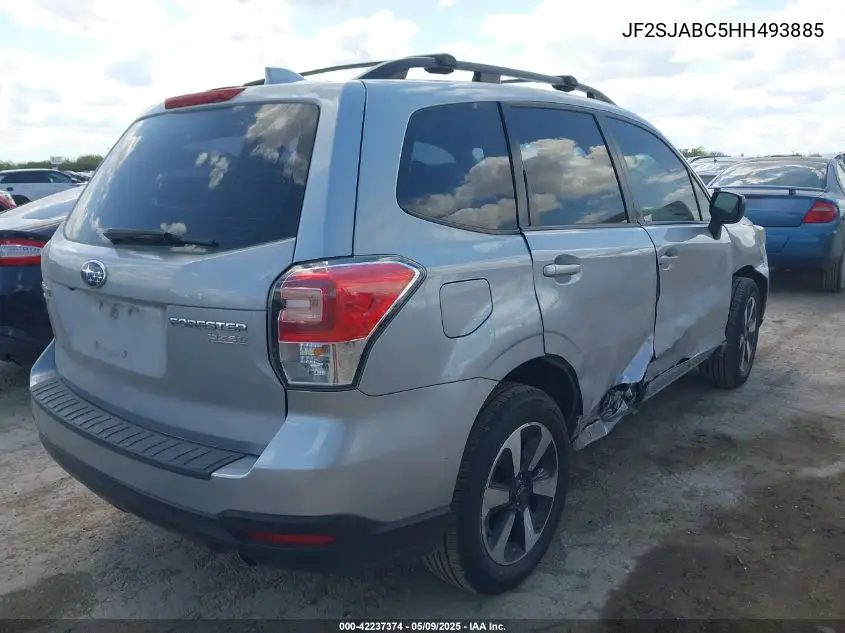2017 Subaru Forester 2.5I VIN: JF2SJABC5HH493885 Lot: 42237374