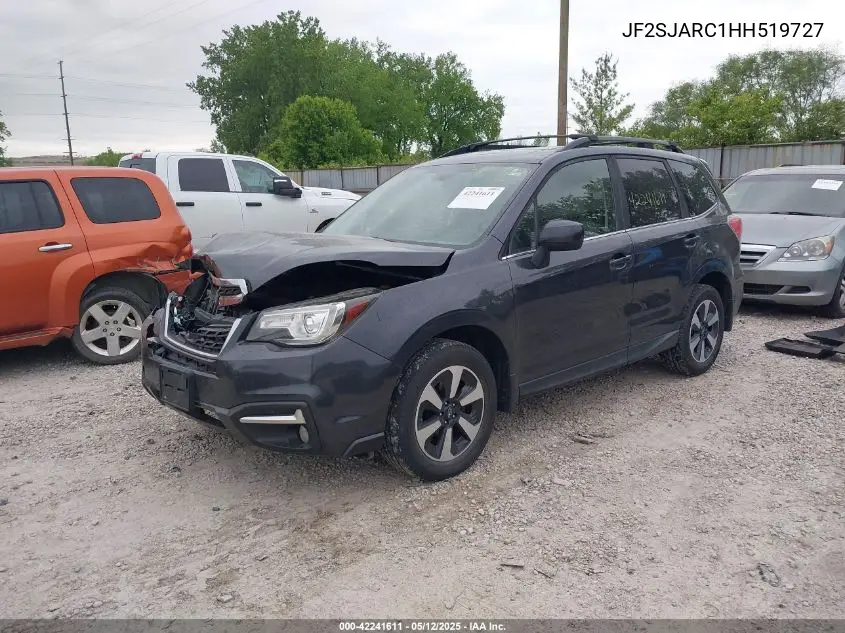 2017 Subaru Forester 2.5I Limited VIN: JF2SJARC1HH519727 Lot: 42241611