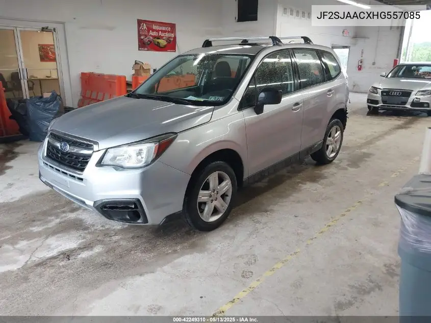 2017 Subaru Forester 2.5I VIN: JF2SJAACXHG557085 Lot: 42249310