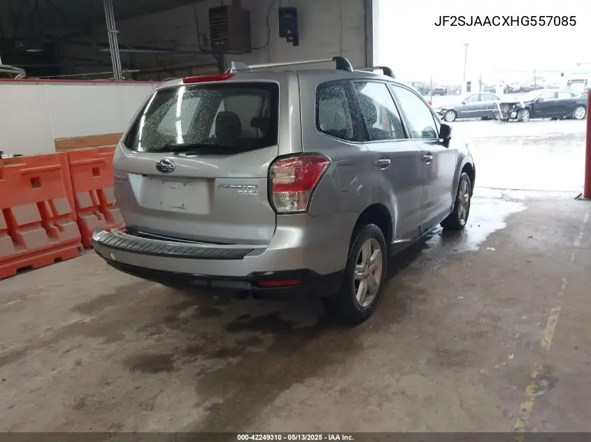 2017 Subaru Forester 2.5I VIN: JF2SJAACXHG557085 Lot: 42249310