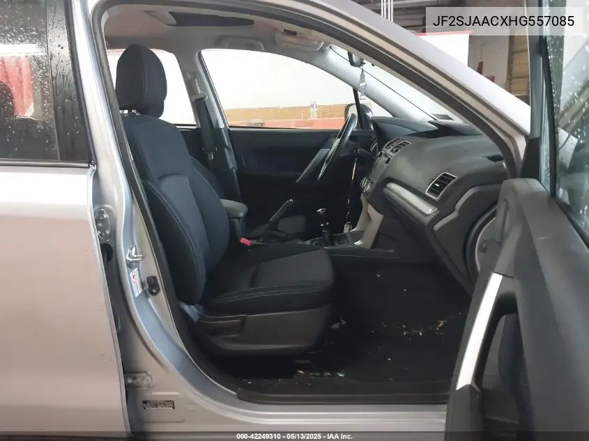 2017 Subaru Forester 2.5I VIN: JF2SJAACXHG557085 Lot: 42249310